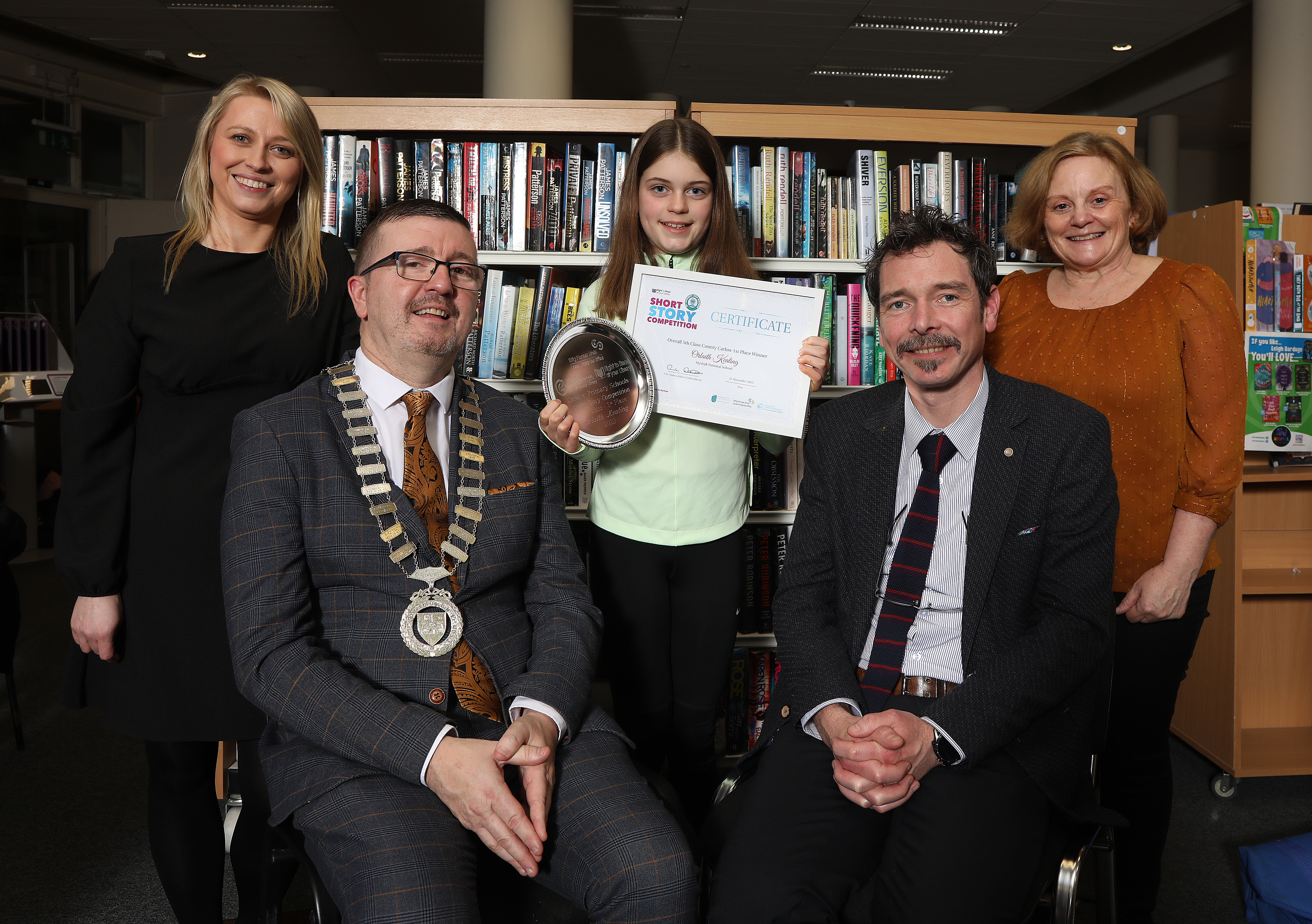Celebrating the young literary stars of Carlow at the Awards Night for the Short Story Competition Celebrating the young literary stars of Carlow at the Awards Night for the Short Story Competition