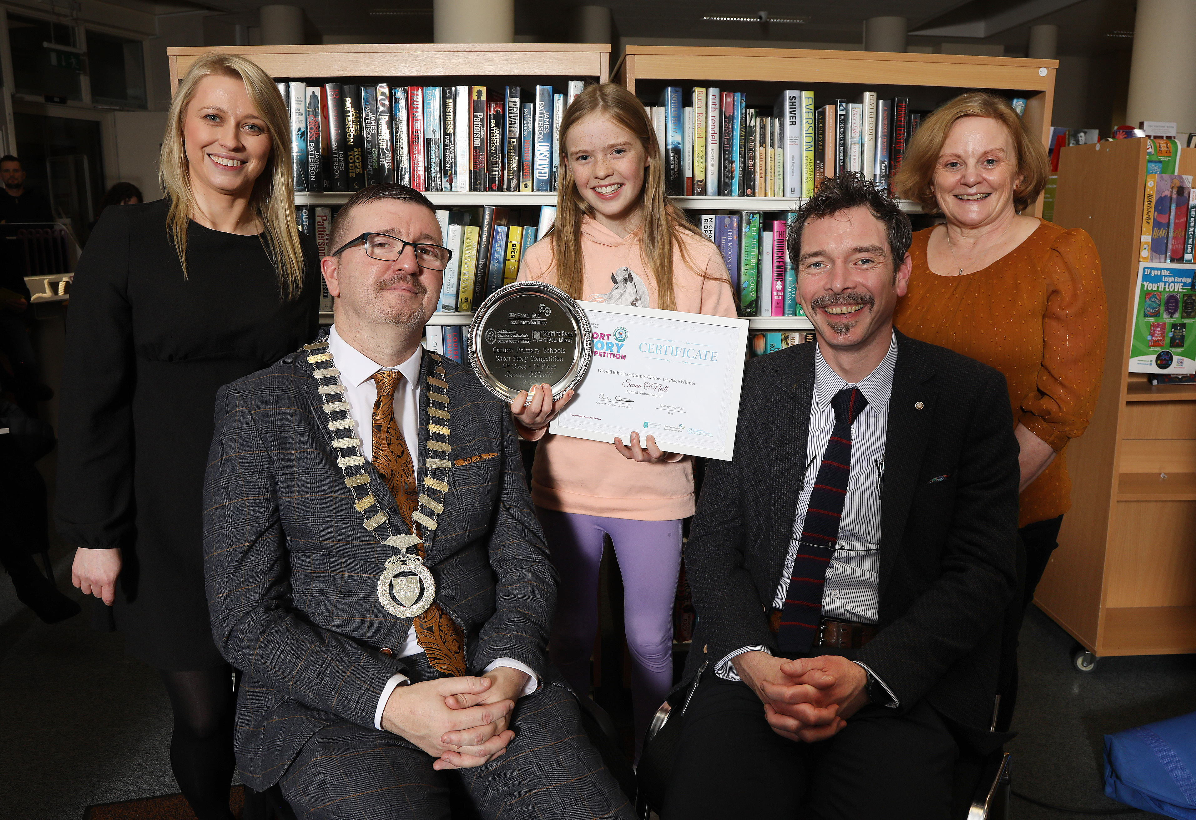 Celebrating the young literary stars of Carlow at the Awards Night for the Short Story Competition6th 1st Celebrating the young literary stars of Carlow at the Awards Night for the Short Story Competition6th 1st