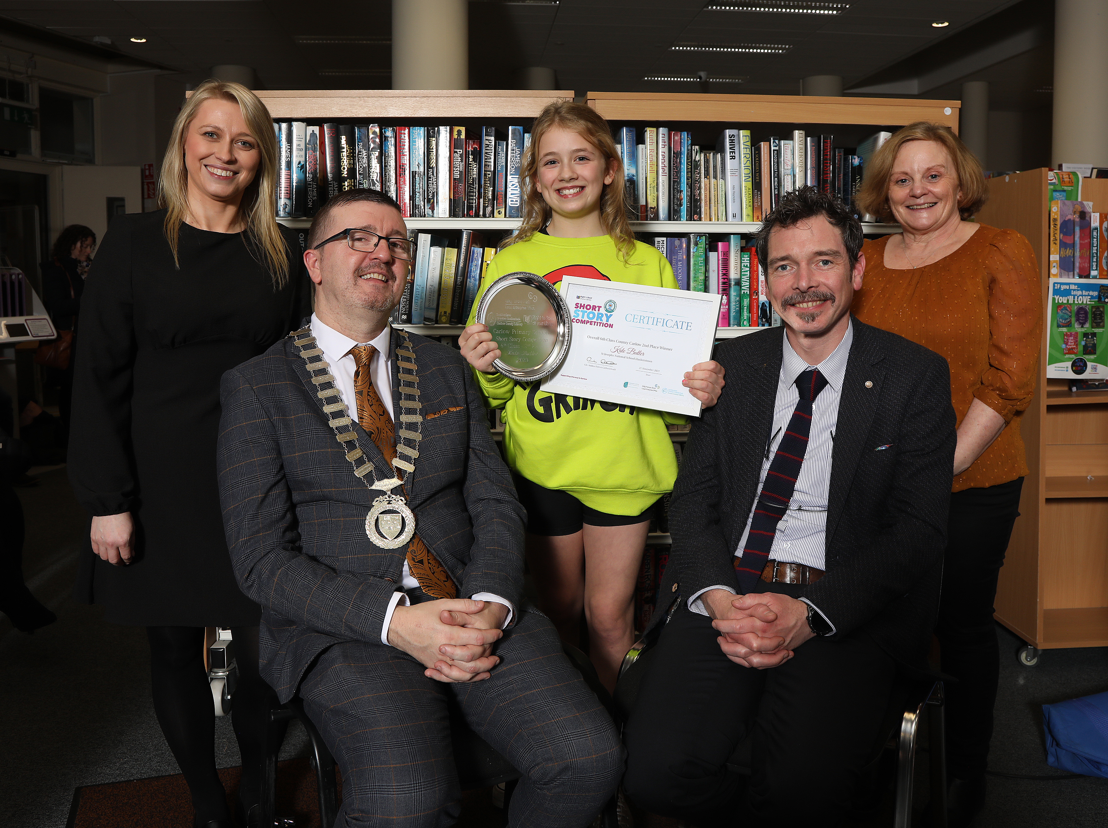 Celebrating the young literary stars of Carlow at the Awards Night for the Short Story Competition 6th 2nd Celebrating the young literary stars of Carlow at the Awards Night for the Short Story Competition 6th 2nd