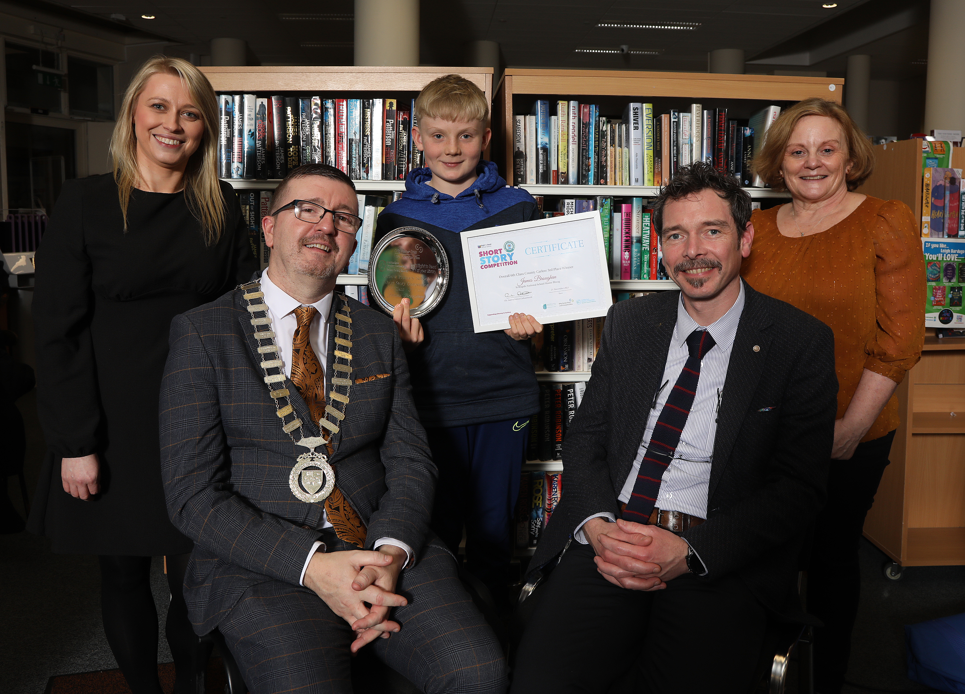 Celebrating the young literary stars of Carlow at the Awards Night for the Short Story Competition 6th 3rd Celebrating the young literary stars of Carlow at the Awards Night for the Short Story Competition 6th 3rd