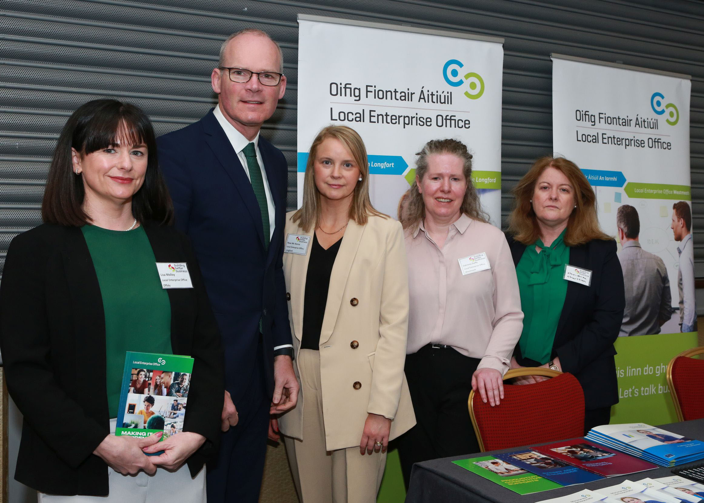 Minister Coveney with LEO midlands Building Better Business Minister Coveney with LEO midlands Building Better Business