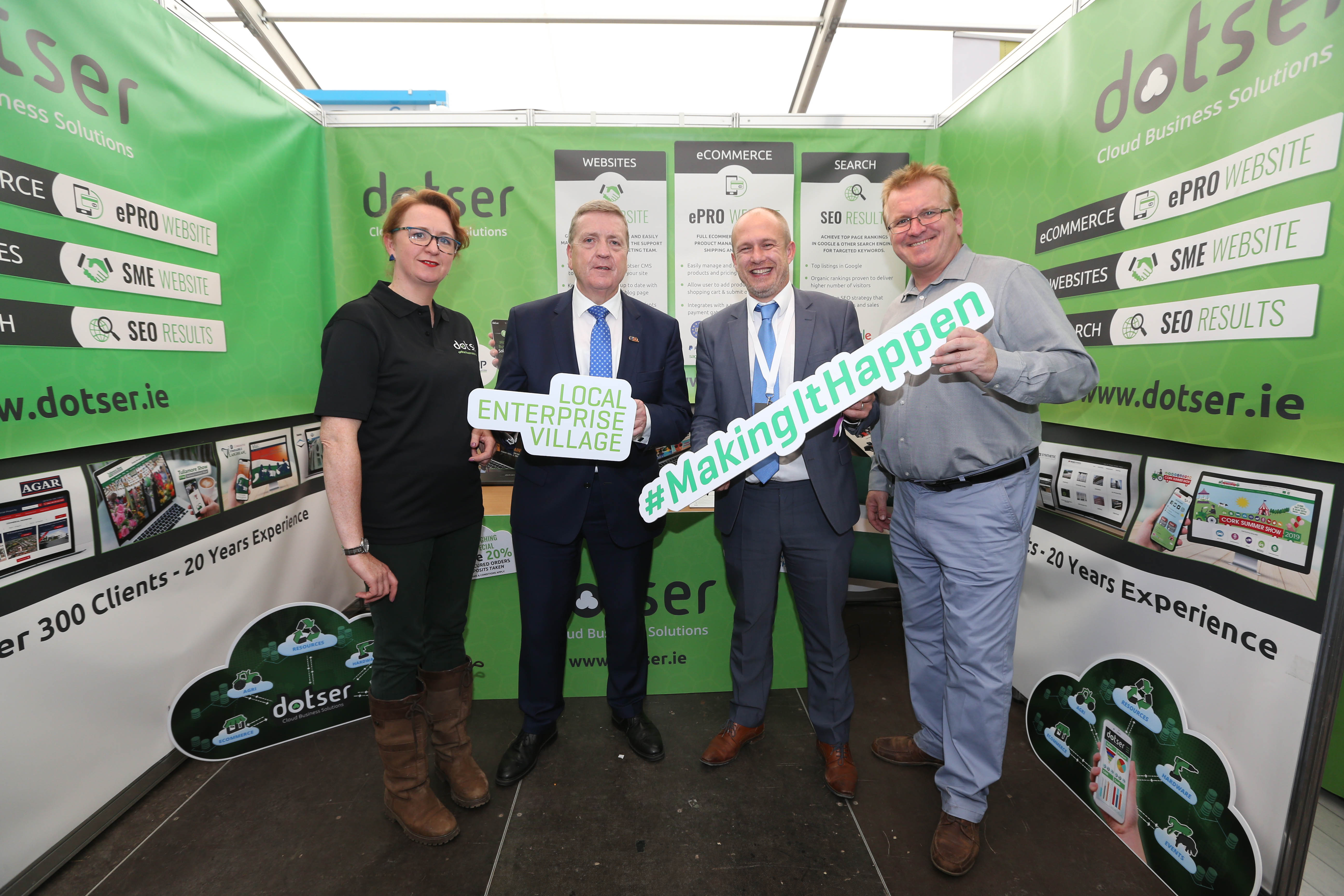 Dotser in LEO Pavilion at Ploughing Dotser in LEO Pavilion at Ploughing
